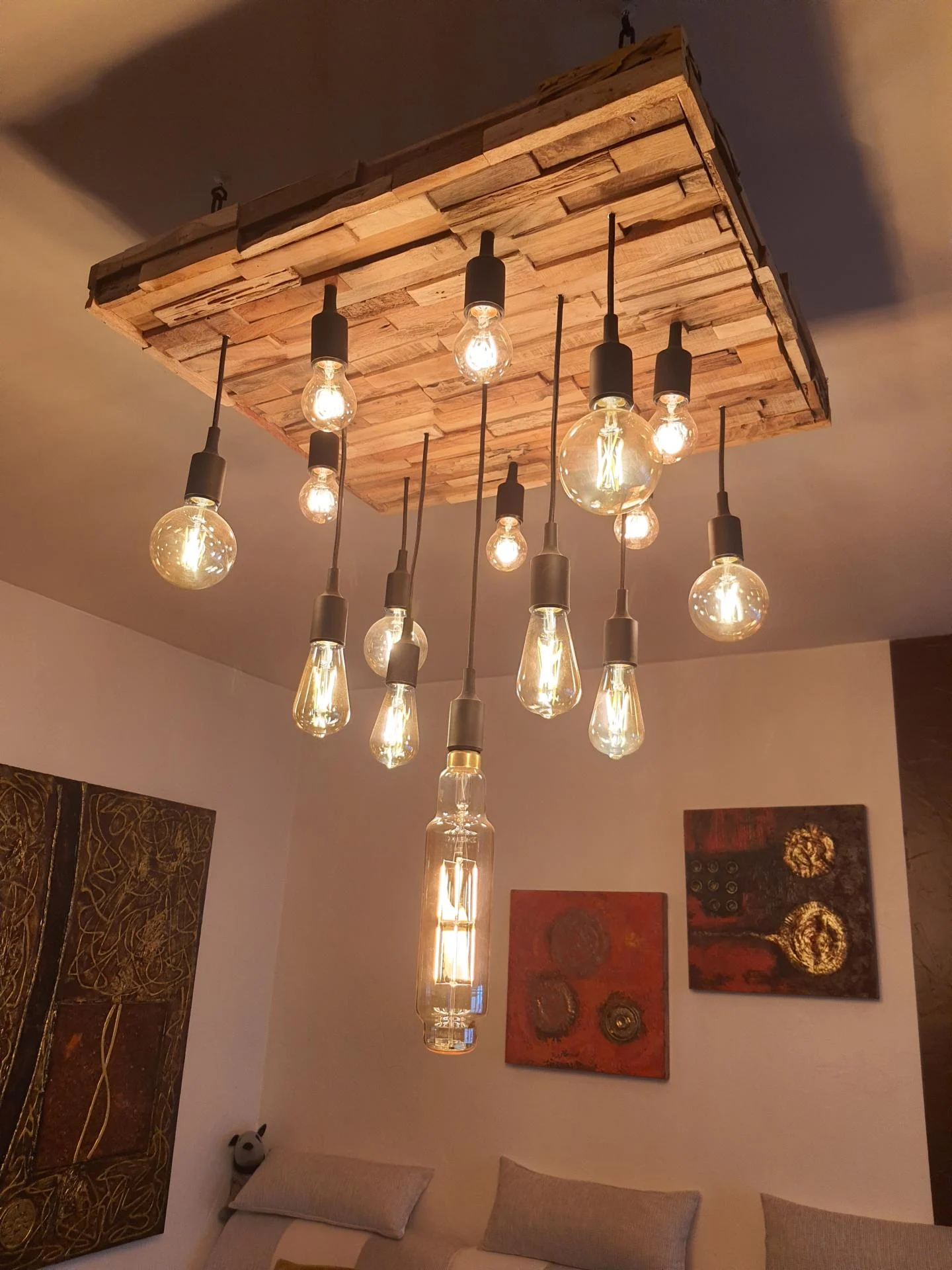 Plafonnier en bois